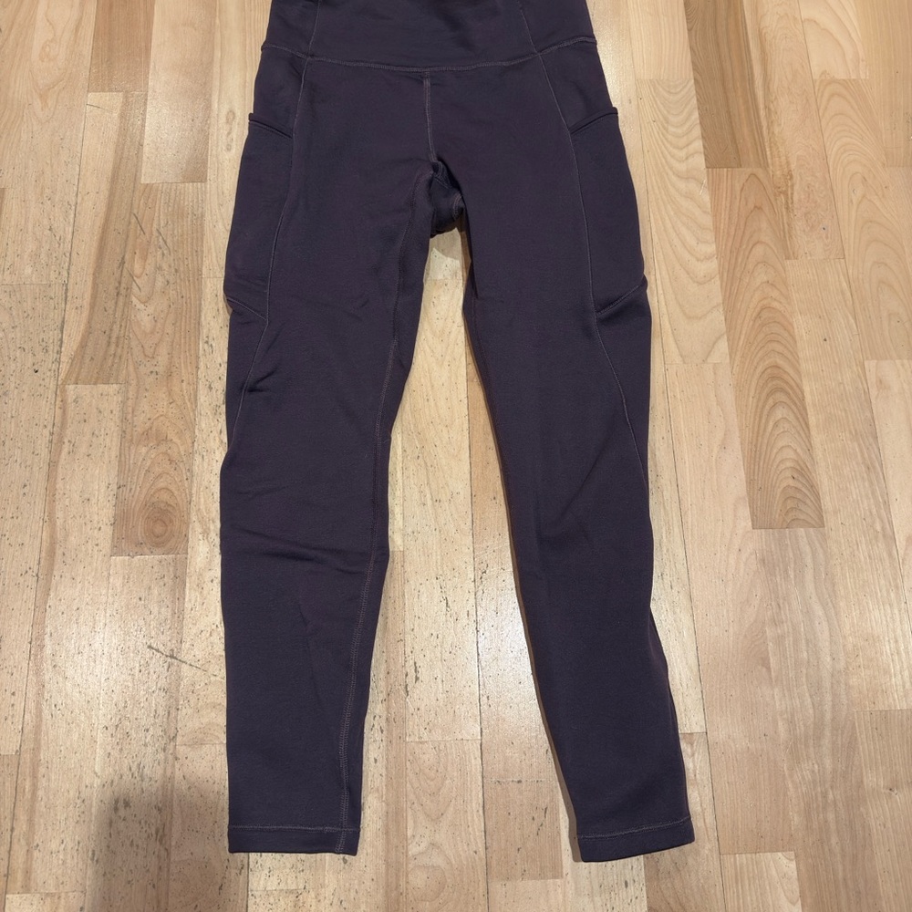 Athleta Altitude Fleece Lined Stash High Rise Legging